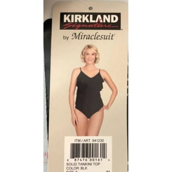 NWT MIRACLESUIT TANKINI SWIMSUIT TOP Look Feel Slimmer Womens Size 10 - Picture 10 of 11